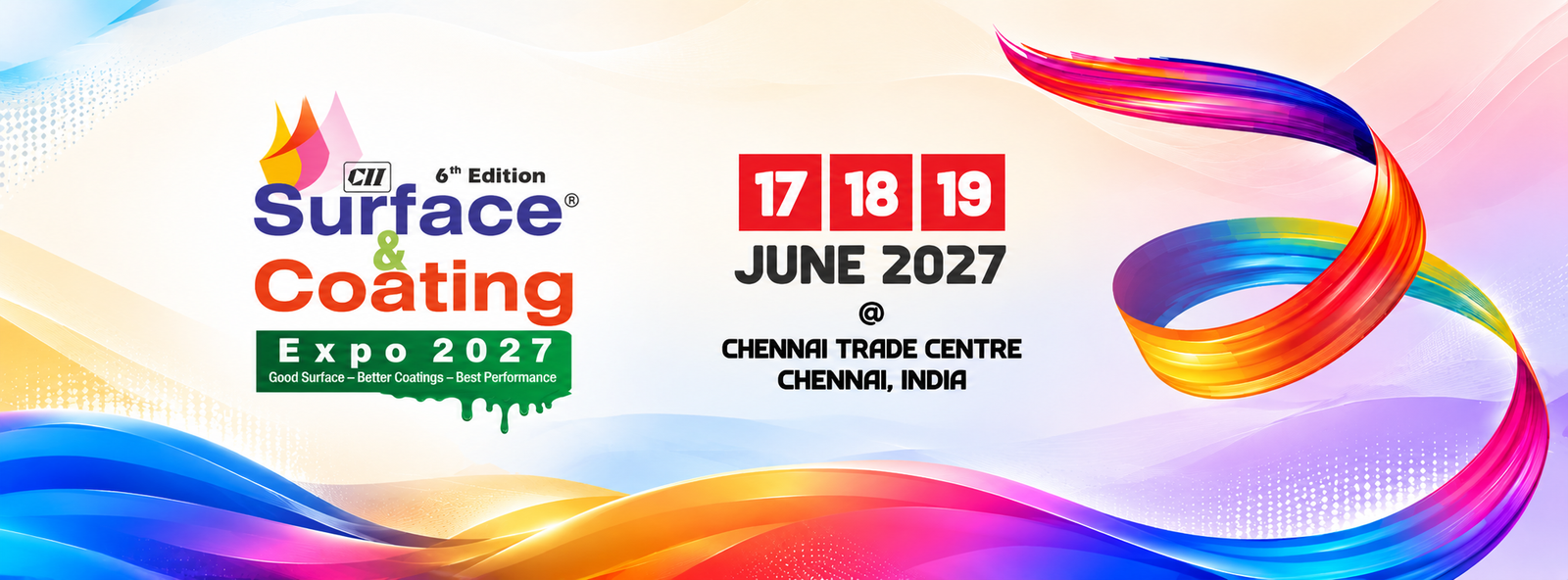 CII Surface & Coating Expo 2027 – 17, 18, 19 June 2027 at Chennai Trade Centre, Chennai, India